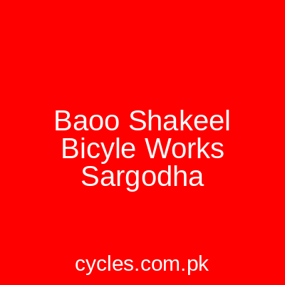 Baoo Shakeel Bicyle Works Sargodha