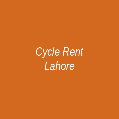 Cycle Rent Lahore