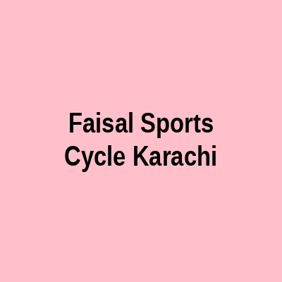 Faisal Sports Cycle Karachi