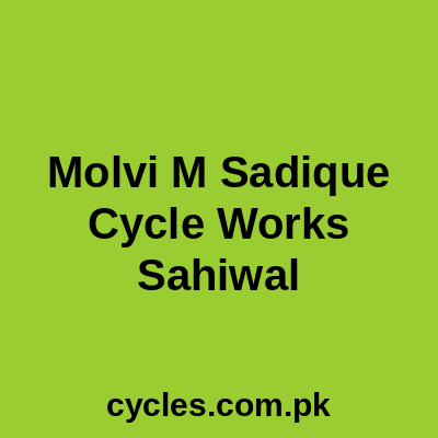 MOLVI M SADIQUE CYCLE WORK,S SAHIWAL