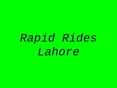 RAPID RIDES LAHORE