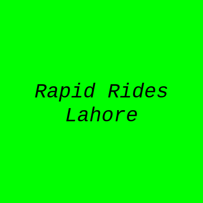 RAPID RIDES LAHORE